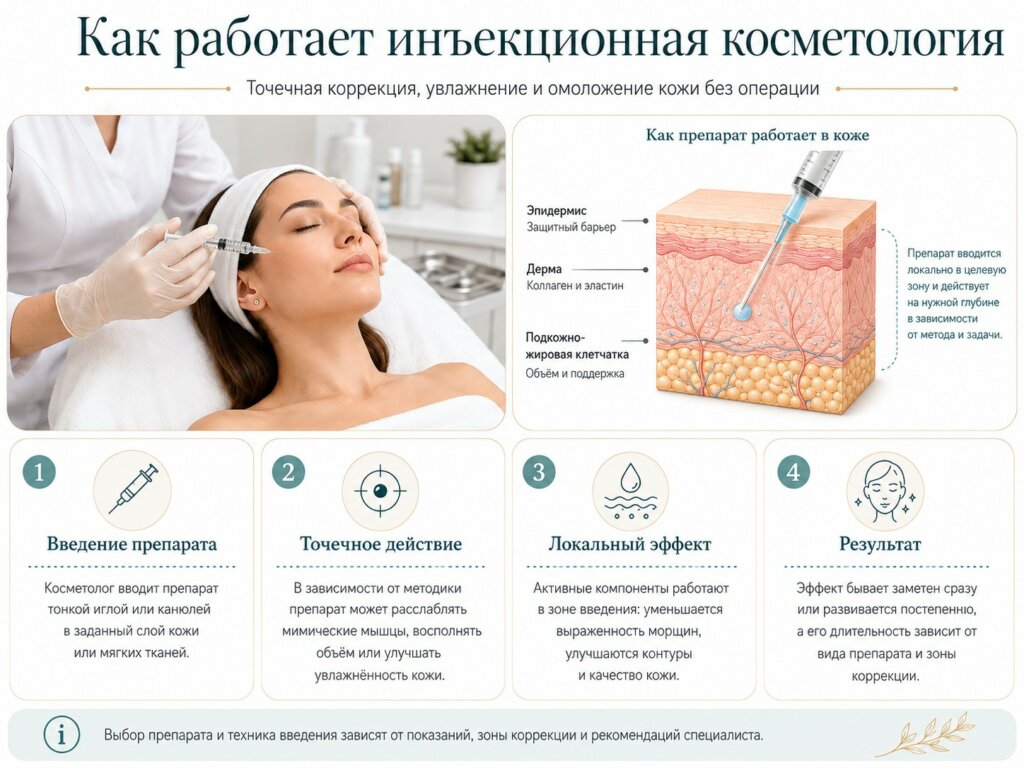 Как работает инъекционная косметология